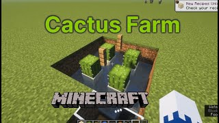 Minecraft Cactus Farm [upl. by Merwyn]