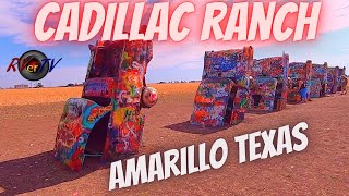 Historic Cadillac Ranch Cars  Route 66 Amarillo Texas [upl. by Odnumyer625]