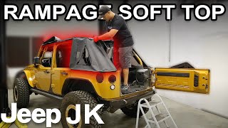 Rampage TrailView Soft Top Install  Jeep Wrangler JK [upl. by Sammy70]