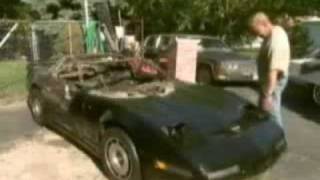 July 4th Fireworks Destory Mans 1989 Corvette [upl. by Laiceps156]