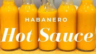 Habanero Hot Sauce  How to Make Easy and Delicious Homemade Hot Sauce [upl. by Anelem]