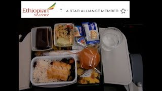 ET673 アフリカ 航空会社 エチオピア航空 機内様子 機内食 東京 成田 発 アディスアベバ行 ソウル経由 Ethiopian Airlines NRTICNADD Seat amp Meal [upl. by Tessi]