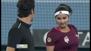 Roger FedererSania Mirza vs Bruno SoaresDaniela Hantuchova IPTL Delhi 2014 Full Match [upl. by Tilney]