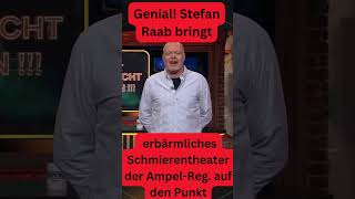 Genial Stefan Raab bringt erbärmliches Schmierentheater der Ampel auf den Punkt satire short [upl. by Leonerd653]