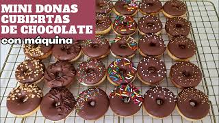 Mini donas cubiertas con Chocolate🍩🍫 [upl. by Allx507]