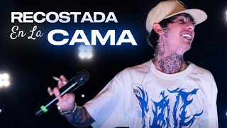 NATANAEL CANO  Recostada en la Cama Video Lyrics [upl. by Cuttie]