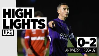 Highlights U21 Antwerp  RSCA  20212022 [upl. by Einafit]