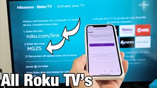 Roku TVs Enter the Link amp Code to Activate your TV [upl. by Stralka]