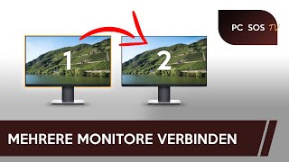 Mehrere Monitore verbinden und einrichten  PC SOS TV [upl. by Debbra]