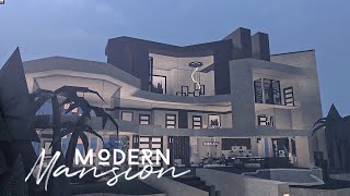 Bloxburg Mansion Modern Hillside House  House Build [upl. by Acimat494]