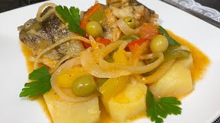 CALDEIRADA DE BACALHAU  RECEITA RÁPIDA E FÁCIL [upl. by Itsirc]