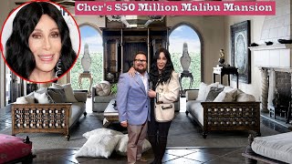 Chers 50 Million Malibu Mansion  Huge NET WORTH 2 Transgender sons Real estate Car Collection [upl. by Simpson227]