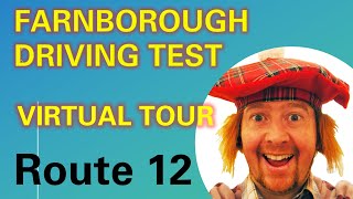 Farnborough driving test route 12 VR [upl. by Hsizan]