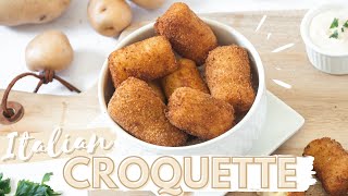 How to Make Italian Potato Croquettes THE EASIEST WAY [upl. by Krum]