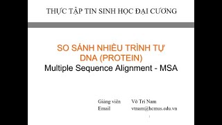 So sánh nhiều trình tự sinh học  ClustalX  BioEdit P3 [upl. by Enuahs303]