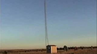 Radio Tower Collapses After Guy Wires Are Cut [upl. by Cosette]