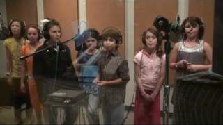 Pete the Cat  Kids sing I Love My White Shoes in Studio [upl. by Ennovoj]