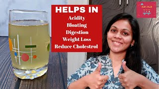 अजवाइन जीरा सौंफ पानी के कई फायदे  Carom cumin fennel seeds super drink  Acidity weight loss [upl. by Dyann]