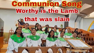 WORTHY IS THE LAMB THAT WAS SLAIN COMMUNION SONG LYRICS VIDEO SOWERS CHOIR HONGKONG [upl. by Naziaf847]