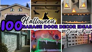 Scary ☠️ 2024 Halloween Garage Door Decorations Ideas DIY Outdoor Halloween Decorating [upl. by Viviyan]