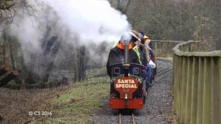 Santa Special Echills Wood Railway 11th December 2016 [upl. by Creedon]