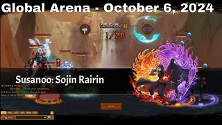 Global Arena  October 6 2024 ► Unlimited Ninja Ninja Classic Anime Ninja  Ninja World Online [upl. by Pacifa]