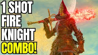 This New Fire Knight 1SHOT Combo Is INSANE Best Build Guide  Elden Ring DLC Shadow Of The Erdtree [upl. by Traver]