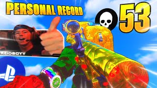 53 KILLS in ONE GAME of REBIRTHPersonal Record 👑 Warzone [upl. by Nomihs]