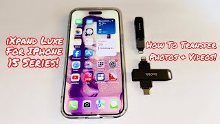 HOW TO USE THE SANDISK IXPAND FLASH DRIVE LUXE FOR THE USBC IPHONE 15 amp IPAD  SIMPLE TUTORIALS [upl. by Oznol]