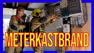 Meterkast brand  VOLUNTEERS DUTCH FIREFIGHTERS [upl. by Haiacim]