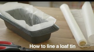 How To Line A Loaf Tin  Good Housekeeping UK [upl. by Pail]