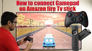 Hindi  How to connect Game pad on Amazon fire TV stick  Full HD  4K [upl. by Dranrev90]