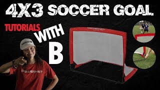 4x3 PowerNet Soccer PopUp Goal Tutorial with B [upl. by Parthen]