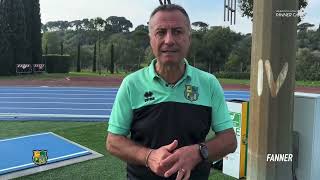 Grifone Gialloverde Vs Real Monterotondo Intervista a Pino Mercurio [upl. by Llerrom]