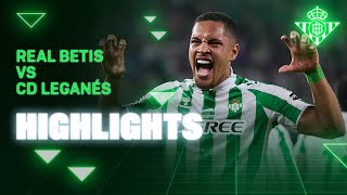 Resumen del partido Real Betis  CD Leganés  HIGHLIGHTS  Real BETIS Balompié [upl. by Annis410]