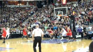 Jimmer Fredette crossover on Derrick Rose [upl. by Aisyram994]