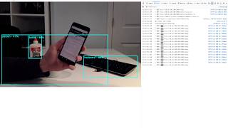 TensorFlow Object Detection on a WebRTC getUserMedia stream [upl. by Darbie340]