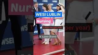 Top 3 University in Poland that offer cheapest tuition for Nursing viral shorts [upl. by Nymzaj949]