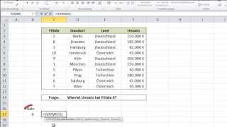 Excel SVerweis Einführung  Excellernende [upl. by Docile]