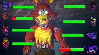 SFM FNaF Top 5 TWISTED vs Fights WITH Healthbars [upl. by Della457]