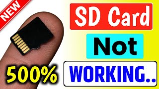 SD Card Not Working  Memory Card Not Working  sd card format problem  sd card not showing [upl. by Twum811]