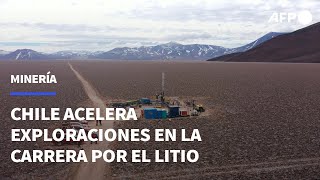 Chile acelera en la carrera por el litio y explora nuevos salares  AFP [upl. by Nolitta]