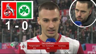 Tim Lemperle Niko Giesselmann Interview Nach Dem Spiel Koln 1 vs 0 Greuther Fürth 09112024 [upl. by December114]