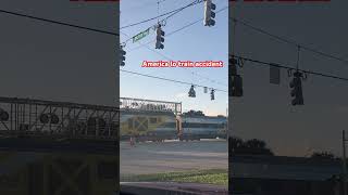 Train accident in America trending short in usa florida trending ytshortsusa ytshort ytviral [upl. by Francois]