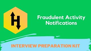 HackerRank Fraudulent Activity Notifications problem solution in Python  Interview Preparation kit [upl. by Line]