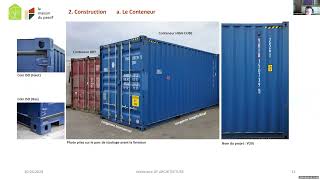 WEBINAIRE 26  Agence Passive dans un conteneur maritime [upl. by Ecyar]