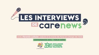 Forum mondial 3Zéro 2024  Florentin Letissier adjoint à la maire de Paris en charge de l’ESS [upl. by Adnyc]