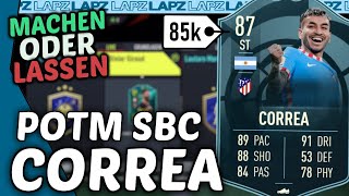 FIFA 22 CORREA POTM SBC🤯 Lohnt sich diese SBC🧐 Machen oder Lassen [upl. by Neddra]