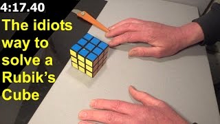 ASMR The idiots way to solve a Rubiks Cube Using Feliks Zemdegs 473 world record scramble [upl. by Romilly]