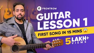 Guitar Lesson 1  Playing 2 Most Easiest Chords 🎸 Guitar Lessons for Beginners  FrontRow [upl. by Ecinwahs590]